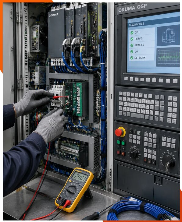 Ремонт систем ЧПУ Okuma OSP в Дзержинском